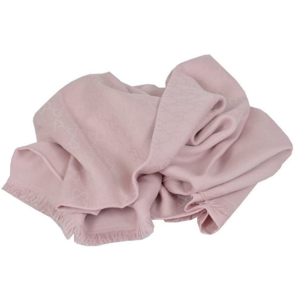 Pink Guccisima silk blend medium scarf - Picture 2 of 6